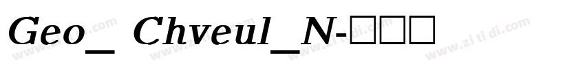 Geo_ Chveul_N字体转换